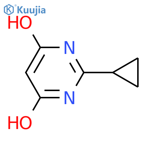 2-Cyclopropylpyrimidine-4,6-diol structure