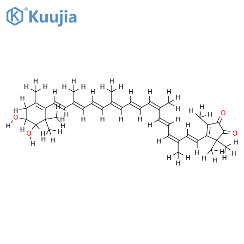 2,3-Dihydroxy-2-nor-beta,beta-carotene-3,4-dione structure