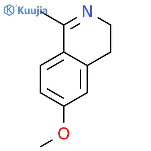3,4-dihydro-6-methoxy-1-methyl-Isoquinoline structure