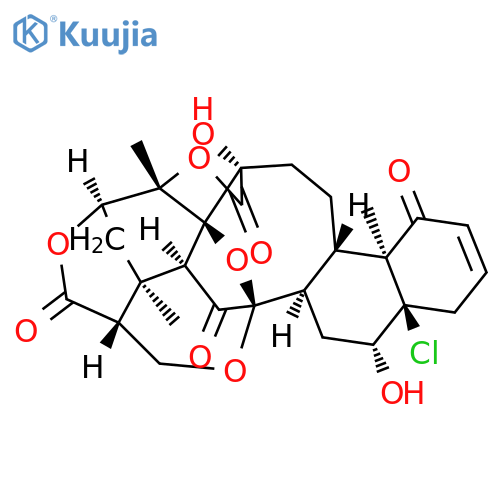 (1R,2S,5S,8S,9S,14R,15R,17R,18R,24R,26S,27S)-14-Chloro-5,15-dihydroxy-2,9,26-trimethyl-3,19,23,28-tetraoxaoctacyclo[16.9.1.118,27.01,5.02,24.08,17.09,14.021,26]nonacos-11-ene-4,10,22,29-tetrone structure