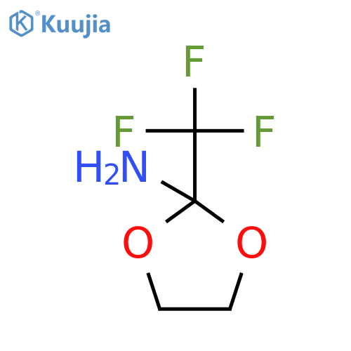 2-(trifluoromethyl)-1,3-dioxolan-2-amine structure