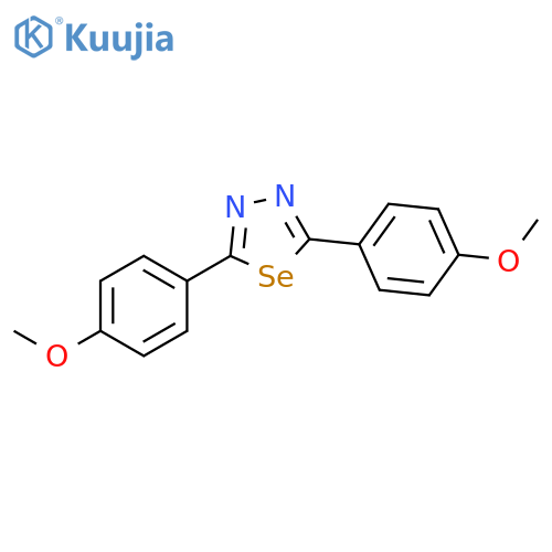 1,3,4-Selenadiazole, 2,5-bis(4-methoxyphenyl)- structure