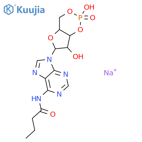 N6-Monobutyryladenosine 3’:5’-Cyclic Monophosphate Sodium Salt structure