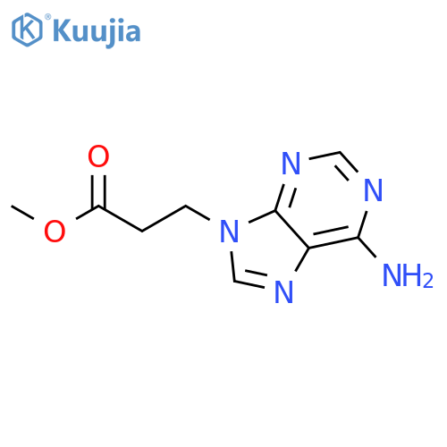 methyl 3-(6-amino-9H-purin-9-yl)propanoate structure