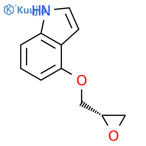 1H-Indole, 4-[(2S)-oxiranylmethoxy]- structure