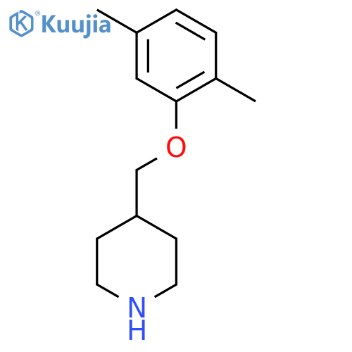 4-(2,5-Dimethylphenoxy)methylpiperidine structure
