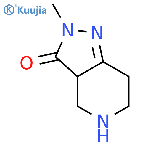 3H-Pyrazolo[4,3-c]pyridin-3-one,2,3a,4,5,6,7-hexahydro-2-methyl- structure