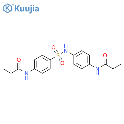 Propanamide,N-[4-[[[4-[(1-oxopropyl)amino]phenyl]amino]sulfonyl]phenyl]- structure