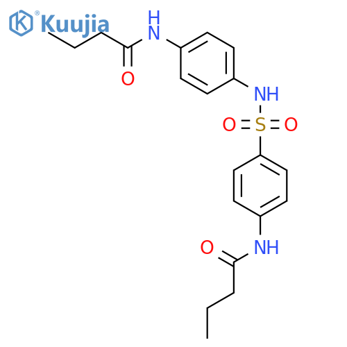 Butanamide, N-[4-[[[4-[(1-oxobutyl)amino]phenyl]amino]sulfonyl]phenyl]- structure
