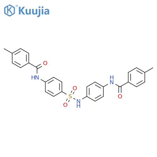 Benzamide,4-methyl-N-[4-[[[4-[(4-methylbenzoyl)amino]phenyl]amino]sulfonyl]phenyl]- structure