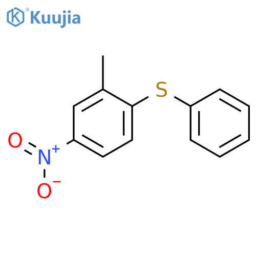 BENZENE, 2-METHYL-4-NITRO-1-(PHENYLTHIO)- structure