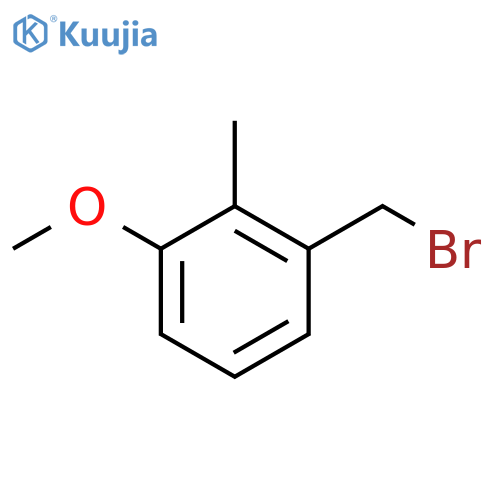 1-(bromomethyl)-3-methoxy-2-methylbenzene structure