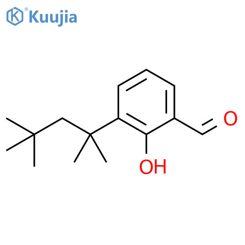 Benzaldehyde, 2-hydroxy-3-(1,1,3,3-tetramethylbutyl)- structure