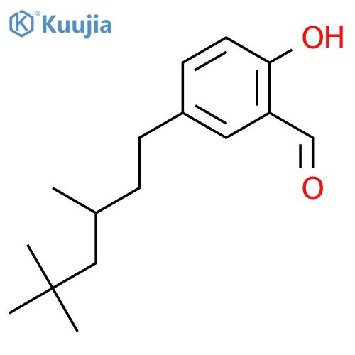 2-hydroxy-5-(3,5,5-trimethylhexyl)benzaldehyde structure
