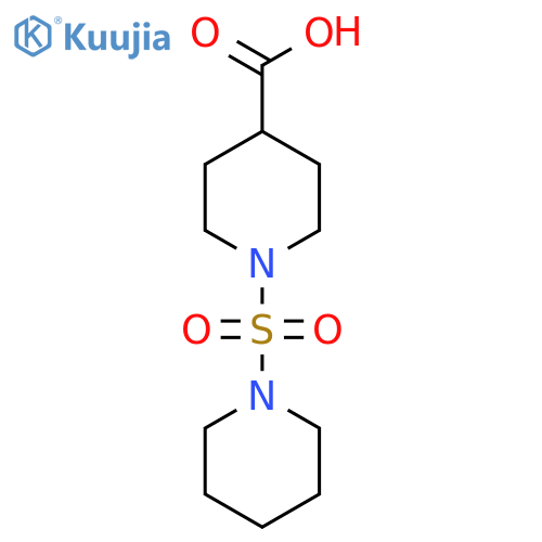 1-(Piperidine-1-sulfonyl)piperidine-4-carboxylic acid structure