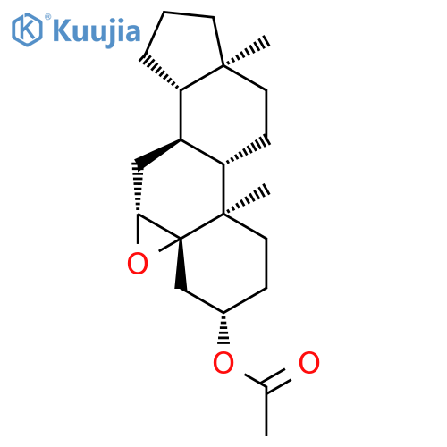 Androstan-3-ol, 5,6-epoxy-, acetate, (3b,5b,6b)- structure