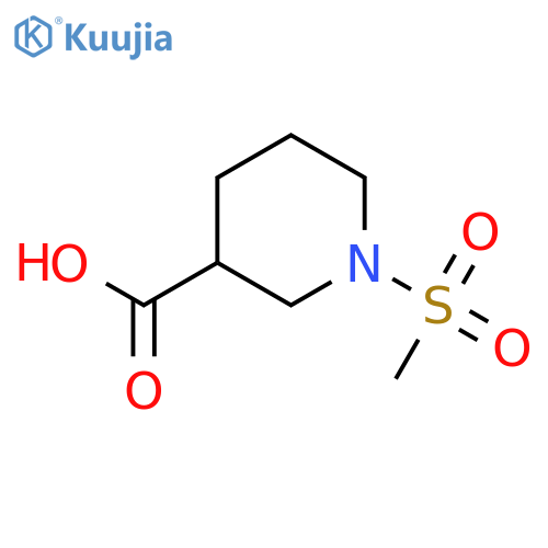 1-(Methylsulfonyl)piperidine-3-carboxylic acid structure