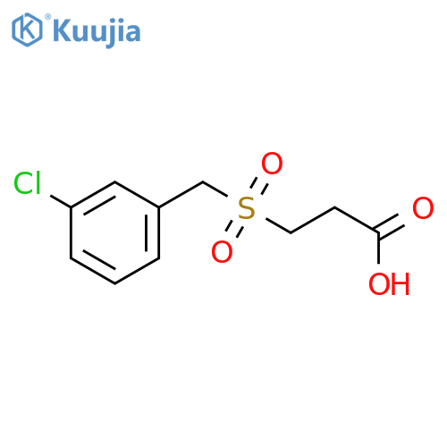 3-(3-Chloro-phenylmethanesulfonyl)-propionic acid structure