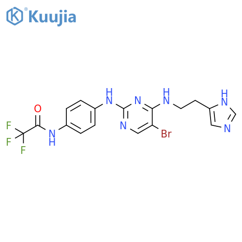 Acetamide,N-[4-[[5-bromo-4-[[2-(1H-imidazol-4-yl)ethyl]amino]-2-pyrimidinyl]amino]phenyl]-2,2,2-trifluoro- structure