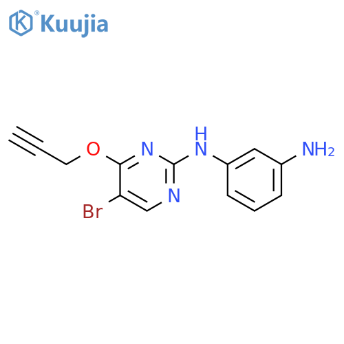 1,3-Benzenediamine, N-[5-bromo-4-(2-propynyloxy)-2-pyrimidinyl]- structure