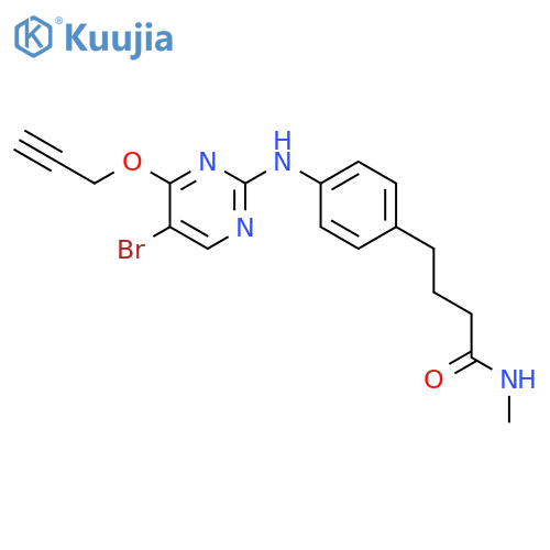 Benzenebutanamide,4-[[5-bromo-4-(2-propynyloxy)-2-pyrimidinyl]amino]-N-methyl- structure