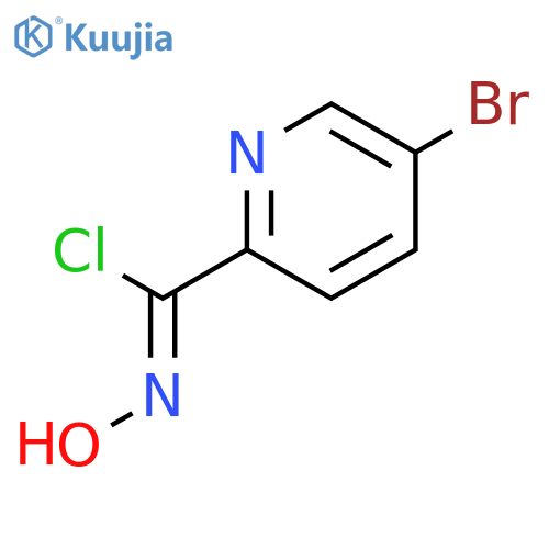 5-Bromo-N-hydroxy-2-pyridinecarboximidoyl Chloride structure