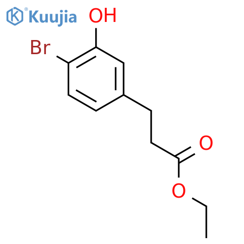 Ethyl 3-(4-bromo-3-hydroxyphenyl)propanoate structure