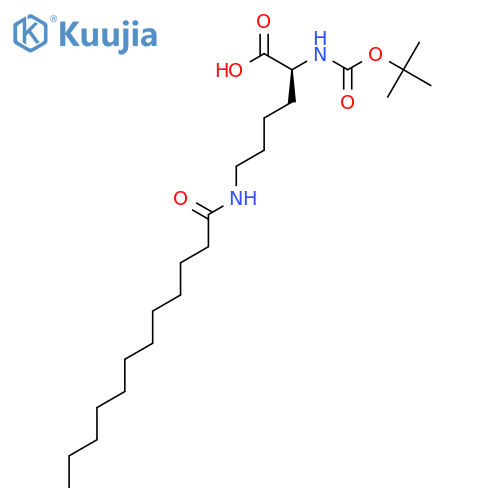 Boc-L-Lys(lauroyl)-OH structure