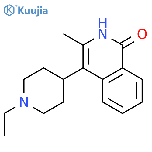 1(2H)-ISOQUINOLINONE, 4-(1-ETHYL-4-PIPERIDINYL)-3-METHYL- structure