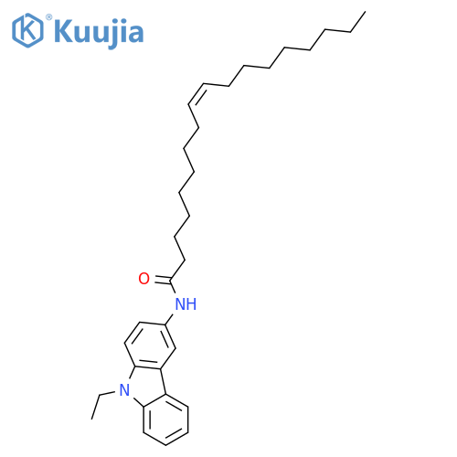9-Octadecenamide,N-(9-ethyl-9H-carbazol-3-yl)-, (9Z)- structure