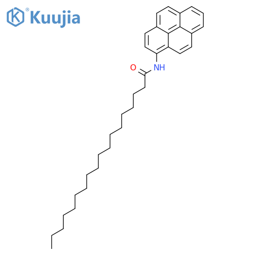 Octadecanamide, N-1-pyrenyl- structure