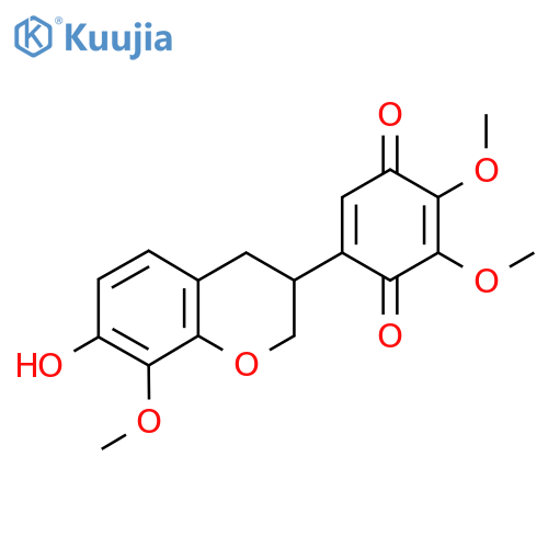7-Hydroxy-8,3',4'-trimethoxyisoflavanquinone structure