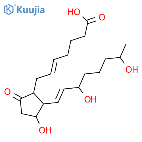 (5Z,8S,11R,13E,15S)-11,15,19-Trihydroxy-9-oxoprosta-5,13-dienoic acid structure