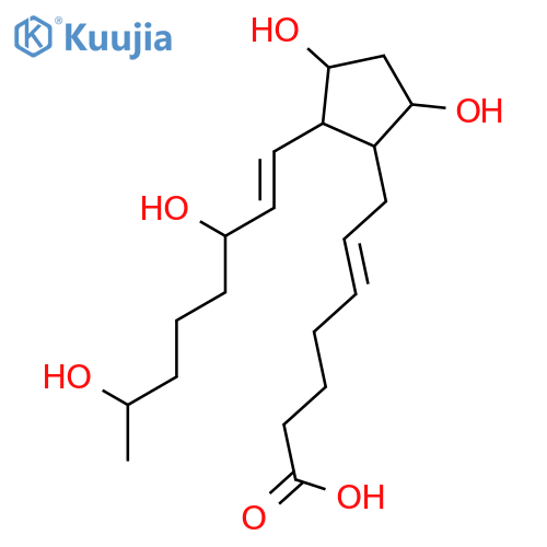 (5Z,8R,9S,11R,13E,15S,19R)-9,11,15,19-Tetrahydroxy-5,13-prostadienoic acid structure