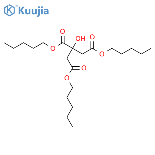 1,2,3-Propanetricarboxylicacid, 2-hydroxy-, 1,2,3-tripentyl ester structure