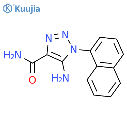 1H-1,2,3-TRIAZOLE-4-CARBOXAMIDE, 5-AMINO-1-(1-NAPHTHALENYL)- structure