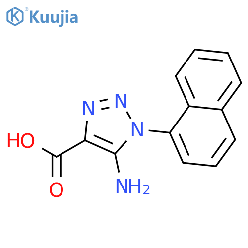 5-amino-1-(naphthalen-1-yl)-1H-1,2,3-triazole-4-carboxylic acid structure