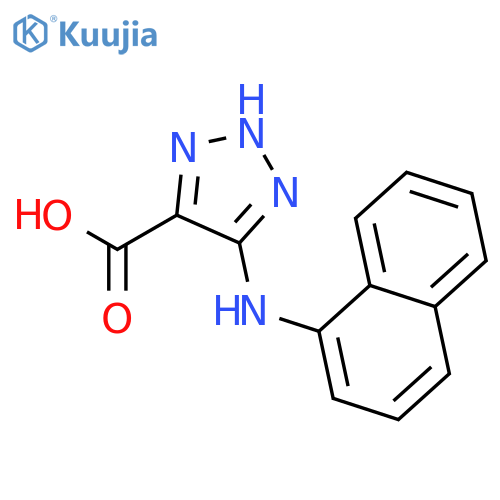 5-(naphthalen-1-ylamino)-2H-1,2,3-triazole-4-carboxylic acid structure