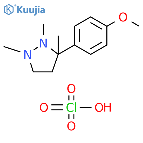 Pyrazolidine, 3-(4-methoxyphenyl)-1,2,3-trimethyl-, monoperchlorate structure