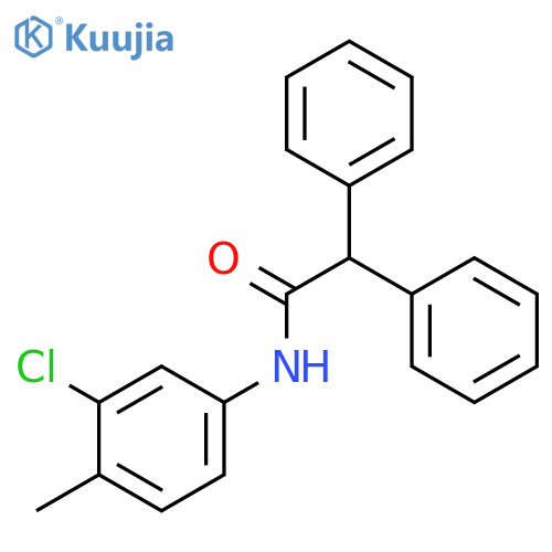 N-(3-chloro-4-methylphenyl)-2,2-diphenylacetamide structure