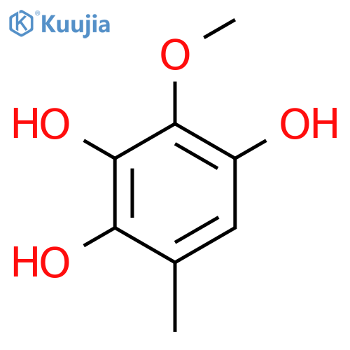 1,2,4-trihydroxy-3-methoxy-6-methylbenzene structure