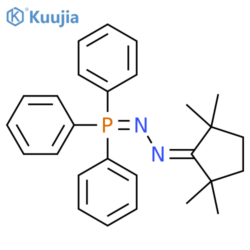 Cyclopentanone, 2,2,5,5-tetramethyl-, 2-(triphenylphosphoranylidene)hydrazone structure