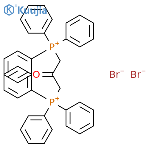 Phosphonium, (2-oxo-1,3-propanediyl)bis[triphenyl-, dibromide structure