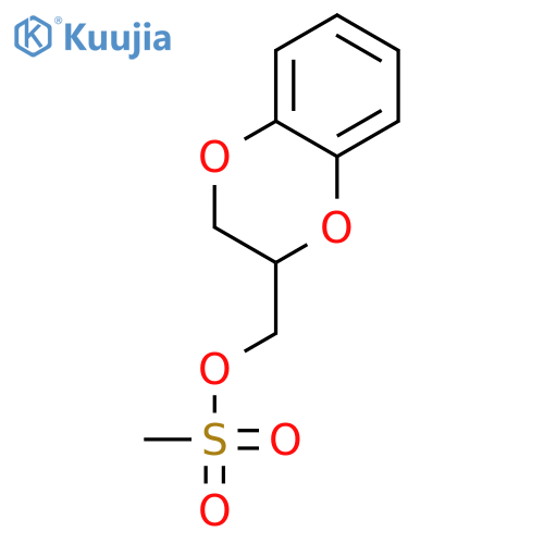2,3-dihydro-1,4-benzodioxin-2-ylmethyl methanesulfonate structure