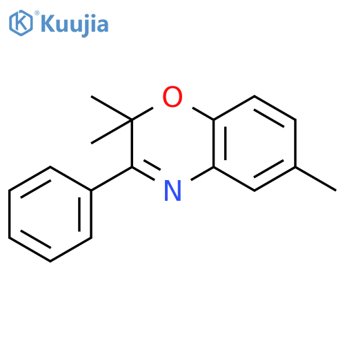2H-1,4-Benzoxazine, 2,2,6-trimethyl-3-phenyl- structure