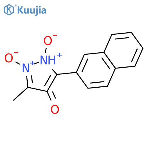 4H-Pyrazol-4-one, 3-methyl-5-(2-naphthalenyl)-, 1,2-dioxide structure