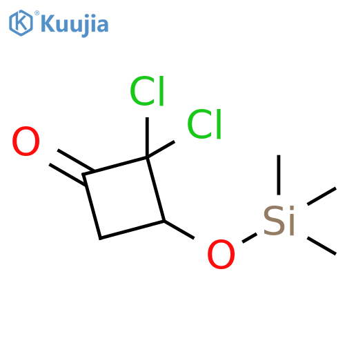 Cyclobutanone, 2,2-dichloro-3-[(trimethylsilyl)oxy]- structure