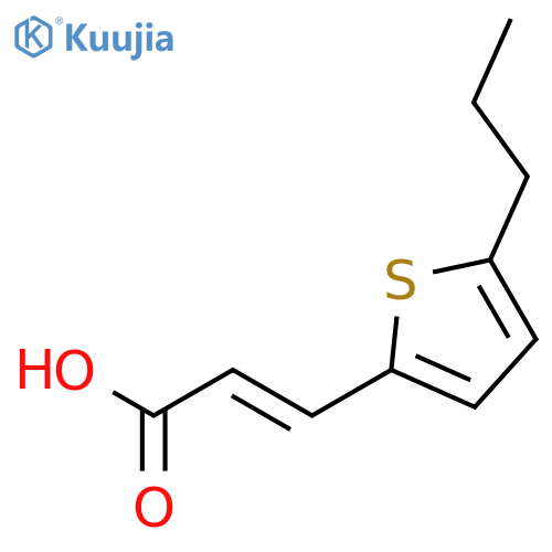 3-(5-propylthiophen-2-yl)prop-2-enoic acid structure