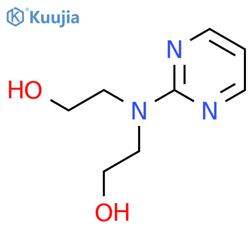 2-(2-hydroxyethyl)(pyrimidin-2-yl)aminoethan-1-ol structure