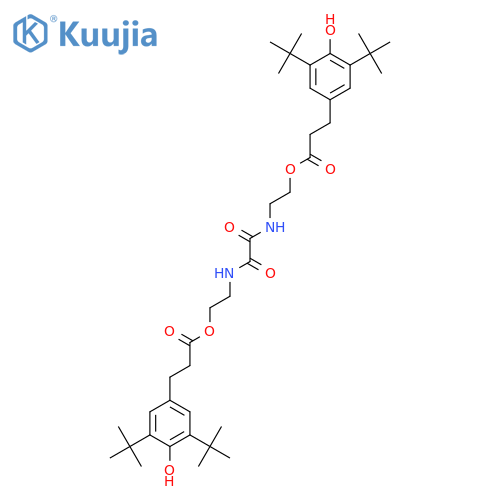 (1,2-Dioxoethylene)bis(iminoethylene) bis(3-(3,5-Di-tert-butyl-4-hydroxyphenyl)propionate) structure